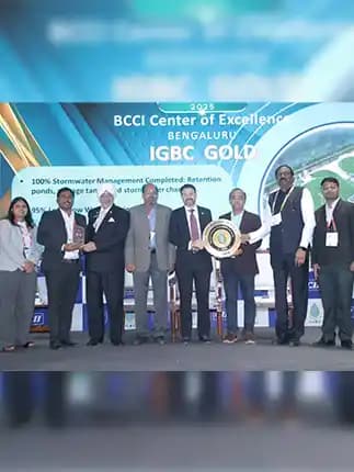 BCCI Centre of Excellence Receives IGBC Gold Rating Award for Green New Buildings